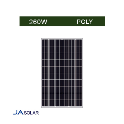 پنل خورشیدی پلی کریستال 260 وات JA SOLAR مدل JAP6-60-260/4BB