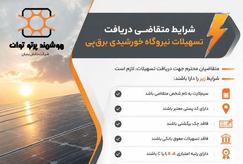 دریافت تسهیلات سامانه خورشیدی از پلتفرم برق پی